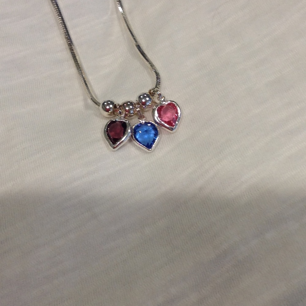 Triple heart necklace
